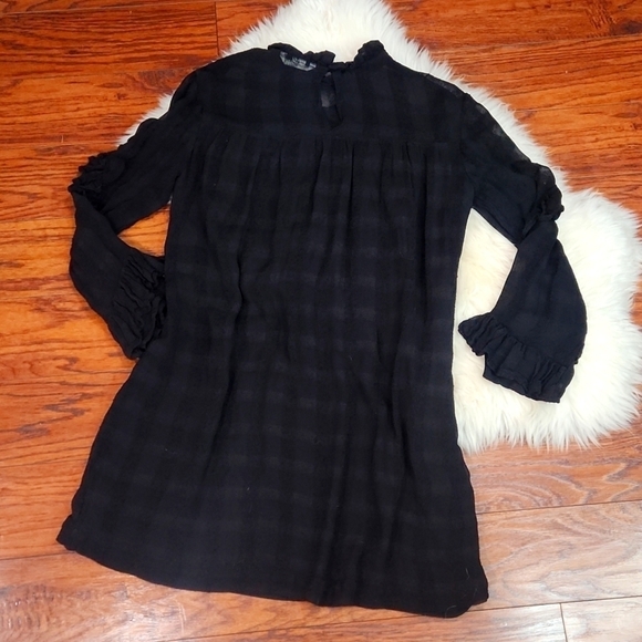 H&M Black Ruffle Sheath Dress - Picture 2 of 6